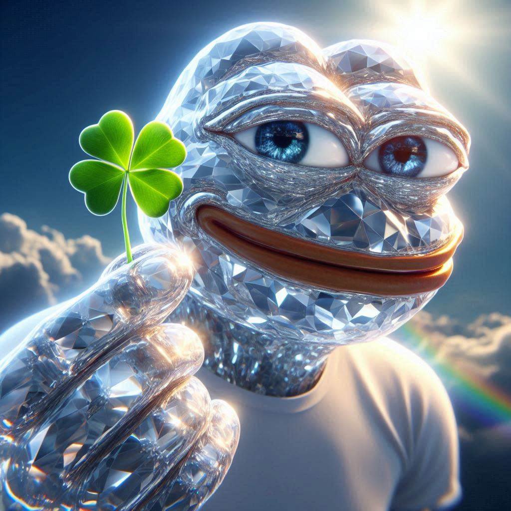 Pepe Diamond 4 Leaf Clover