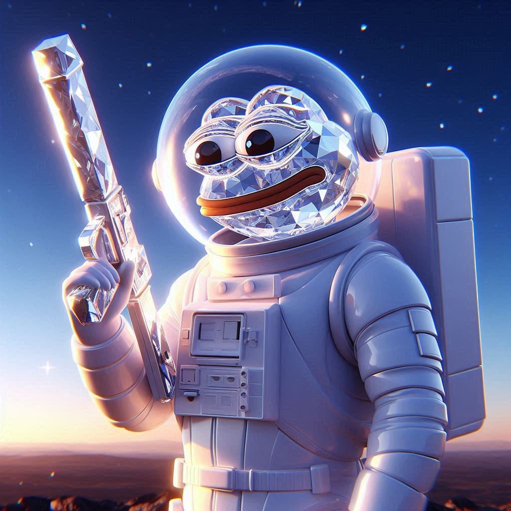 Pepe Diamond Space Suit with Blaster